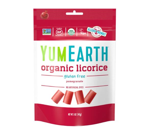 Yum Earth Organic GF Pomegranate Licorice 142g
