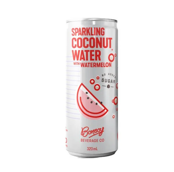 Bonsoy Sparkling Coconut Water WATERMELON 320ml