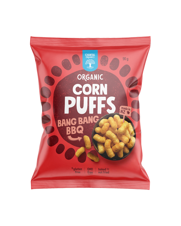 ** Chantal Organics Corn Puffs BBQ 90g