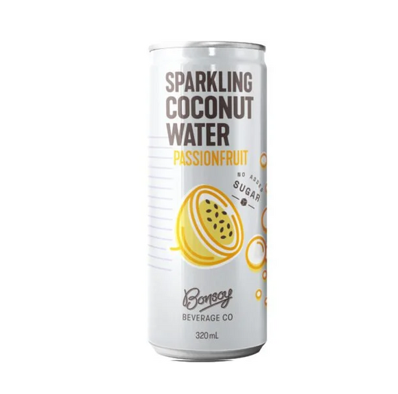 Bonsoy Sparkling Coconut Water PASSIONFRUIT 320ml