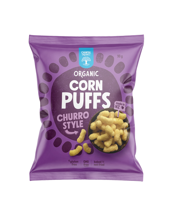 ** Chantal Organics Corn Puffs CHURRO STYLE 90g