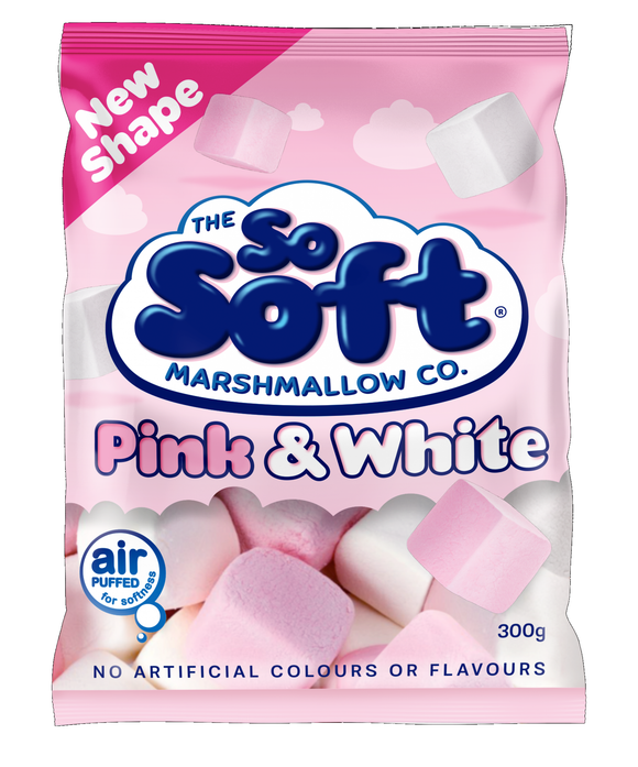 So Soft Pink & White Marshmallow 300g