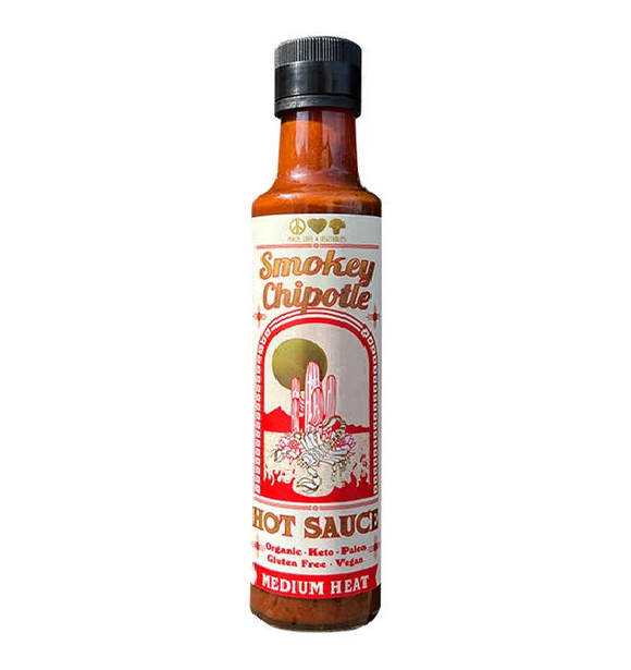 Peace Love & Vegetables Smokey Chipotle Hot Sauce 250ml