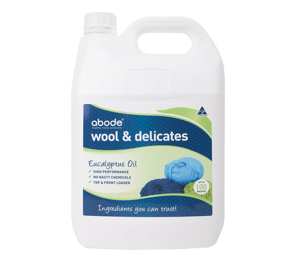 Abode Natural Wool Wash Eucalyptus 4L
