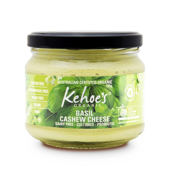 Kehoe's Kitchen Basil Cashew Cheese Probiotic Dip 250g