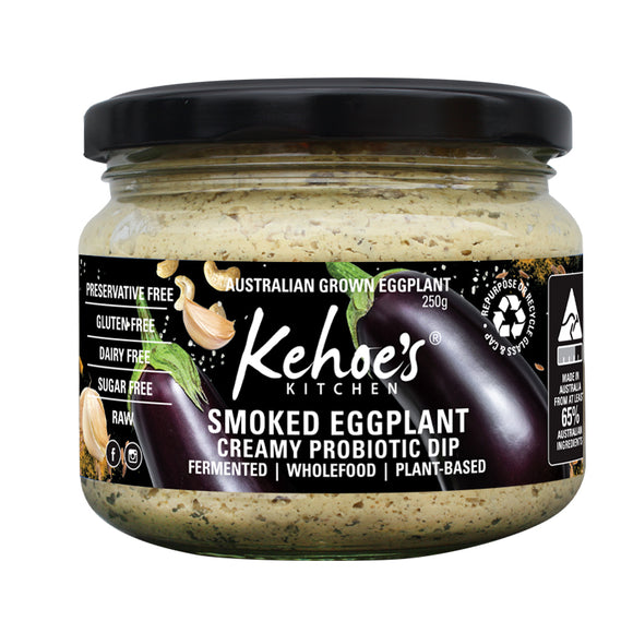 Kehoe's Kitchen Smoked Eggplant Tangy Probiotic Dip 250g