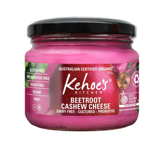 Kehoe's Kitchen Beetroot Cashew Cheese Probiotic Dip 250g