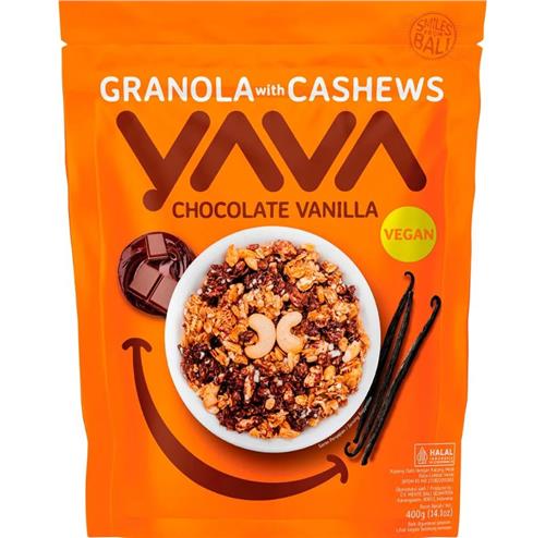 Yava Granola with Cashews Chocolate Vanilla 400g