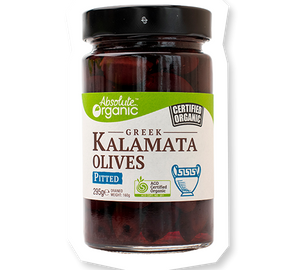Absolute Organic Greek Pitted Kalamata Olives 295g
