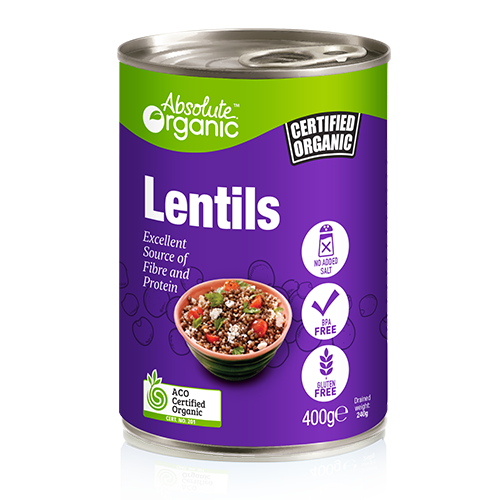 Organic Brown Lentils 400g (BPA free)