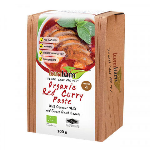 ** Lum Lum Organic Red Curry Paste 100g