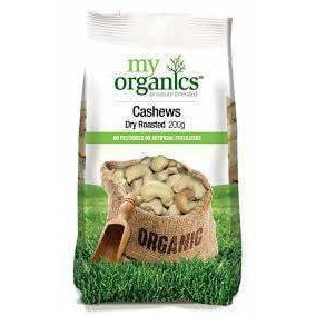 My Organics Cashews Dry Roasted 200g