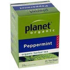 Planet Organic Peppermint 25 Tea Bags