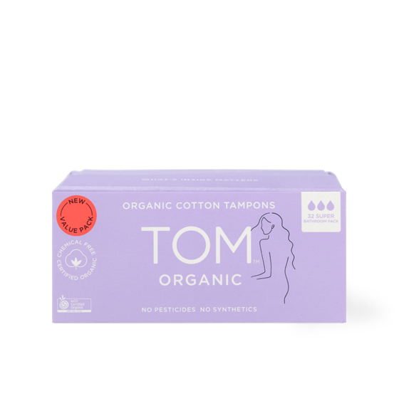TOM Organic Super Tampons 32 pk