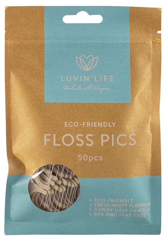 Luvin Life Floss Pics Mint 50pk