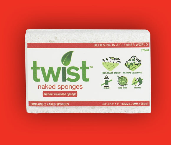 Twist Naked Plant Based Sponge x2