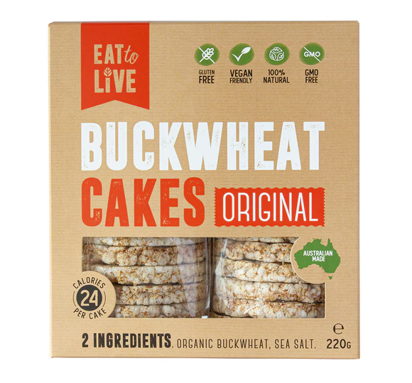 Eat To Live Buckwheat Cakes Original 220g