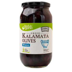 Absolute Organic Greek WHOLE Kalamata Olives 980g