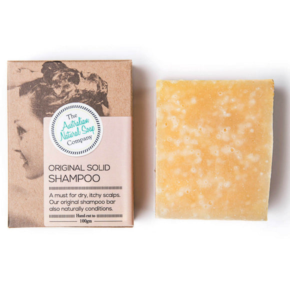 The Aust. Natural Soap Co Solid Shampoo Bar Original 100g