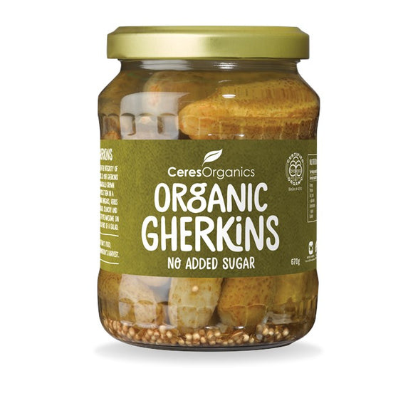 Ceres Organic Gherkins Whole 670g