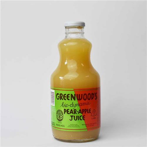 Greenwood's Biodynamic 100% Apple & Pear Juice (glass bottle) 1L