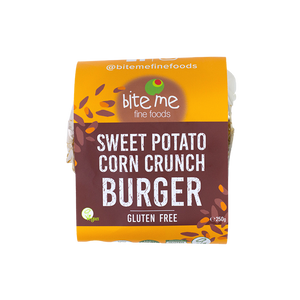 Organic Sweet Potato Corn Crunch Burgers (2) 250g FROZEN