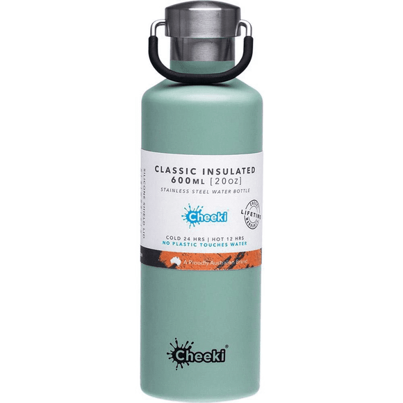 Cheeki Stainless Steel Insulated Bottle PISTACHIO 600ml