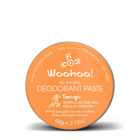 Woohoo Deodorant Paste Tango Sensitive (Bicarb Free) Tin 60g