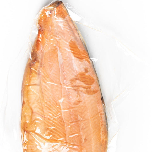 Gamze Hot Smoked Salmon Whole Side ~1.5kg ($50 deposit)