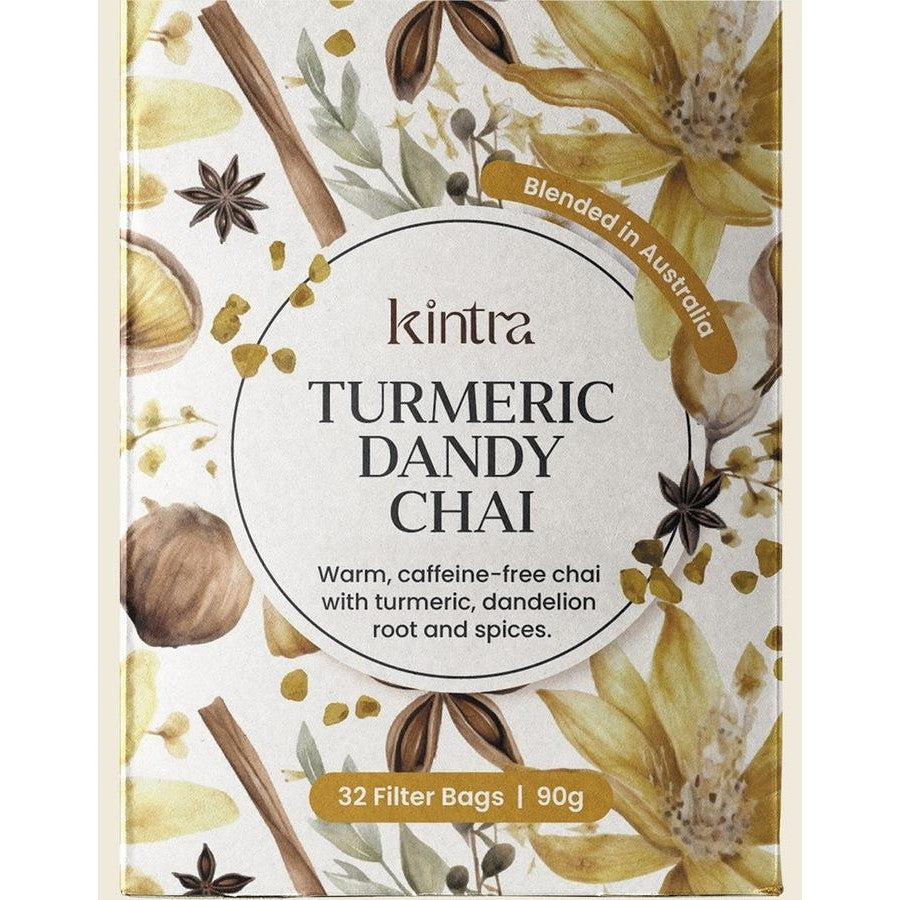 Kintra Foods Organic Turmeric Dandy Chai Tea 80g (32 teabags) – My Home ...