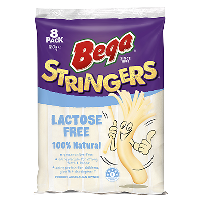 Bega Cheese Stringers Lactose Free 8pk