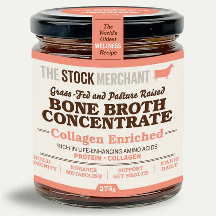 The Stock Merchant Bone Broth Beef Concentrate Collagen Enriched 275g