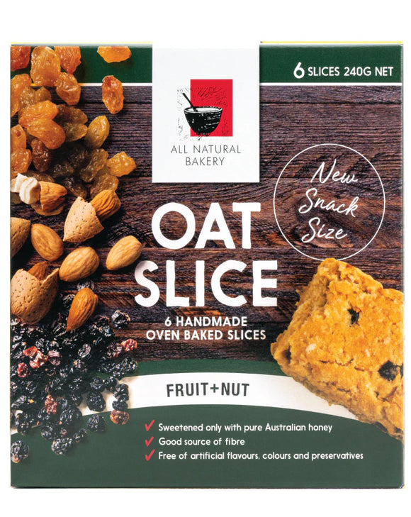 All Natural Bakery Oat Slice Fruit & Nut Multipack x6 240g