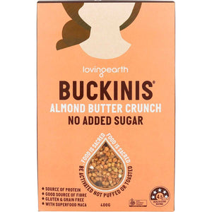 Loving Earth Buckinis Almond Butter Crunch 400g