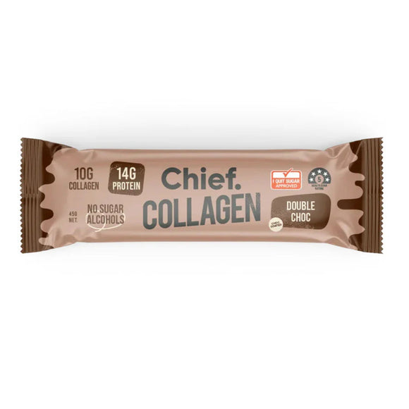 Chief Collagen Protein Bar Double Choc 45g