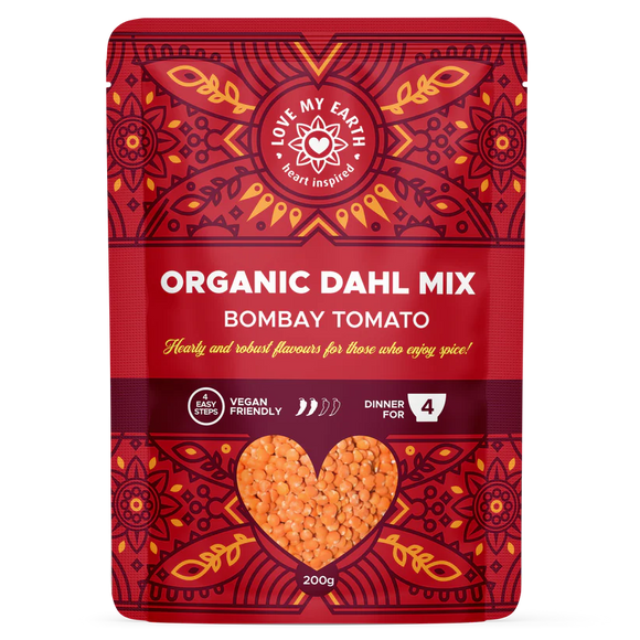 Love My Earth Quick Stix Mix Organic Dahl Bombay Tomato 200g