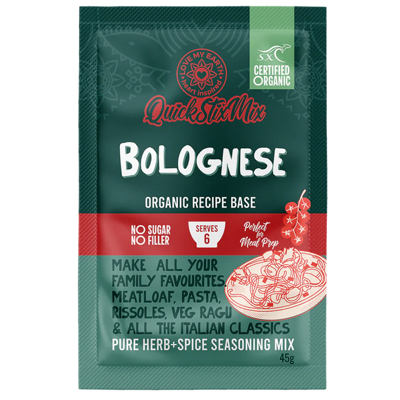 Love My Earth Quick Stix Organic Bolognese Recipe Base 45g