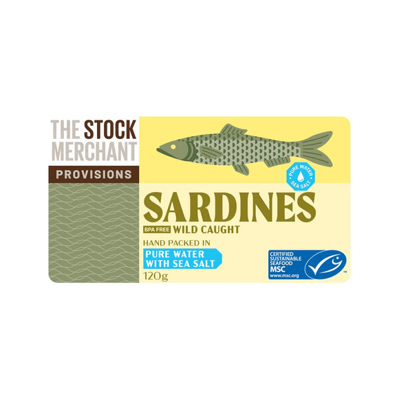 The Stock Merchant MSC Sardines in Pure Water 120g