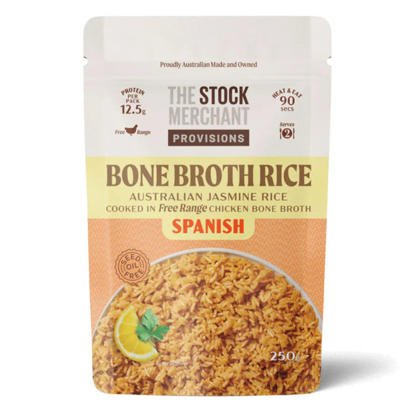 The Stock Merchant Provisions Bone Broth Rice Spanish 250g