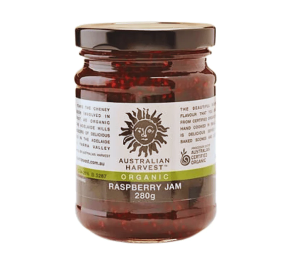 Australian Harvest Organic Raspberry Jam 280g