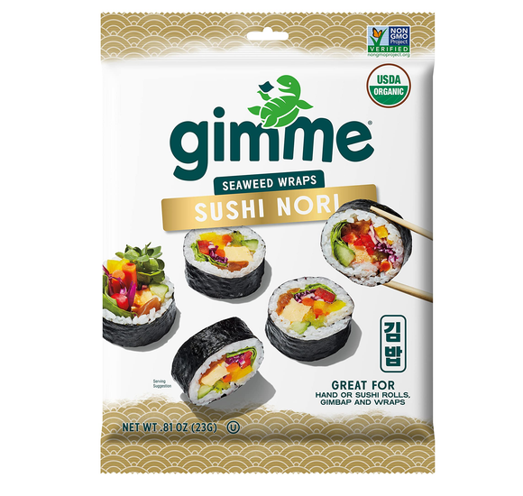 GimMe Organic Sushi Nori 9 sheets 23g
