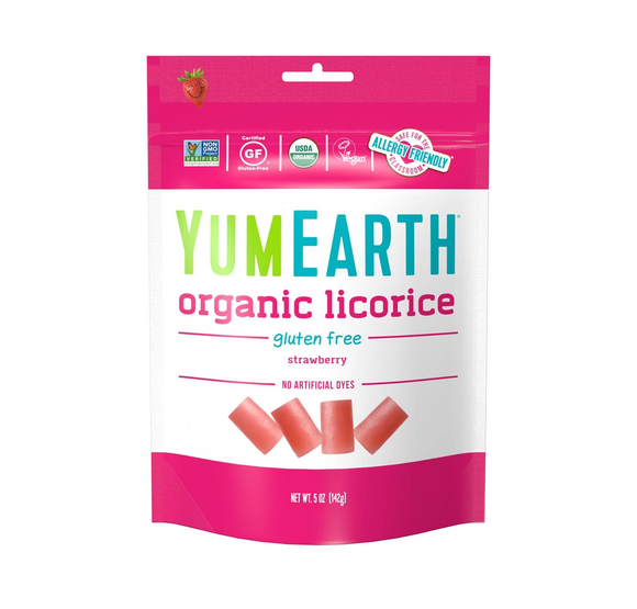 Yum Earth Organic Gluten Free Strawberry Licorice 142g