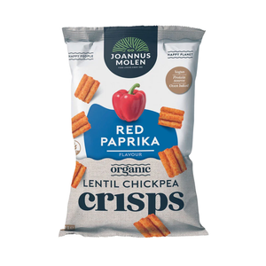** Joannus Molen Organic Lentil Chickpea Crisps RED PAPRIKA 150g