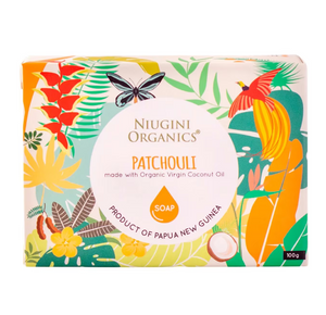 Niugini Organics Virgin Coconut Oil Patchouli Soap 100g