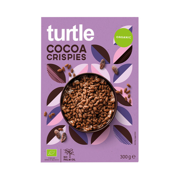 Turtle Cereal Organic Cocoa Crispie 300g