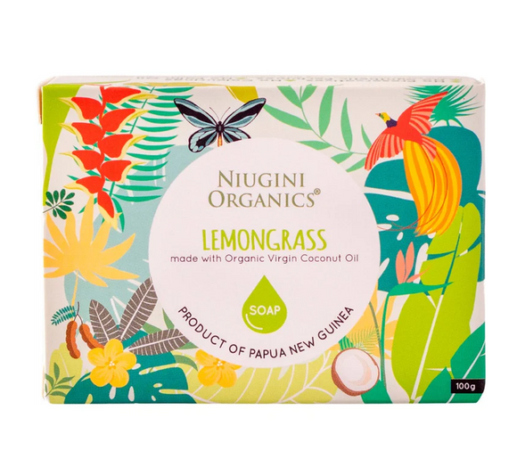 Niugini Organics Virgin Coconut Oil Lemongrass Soap 100g