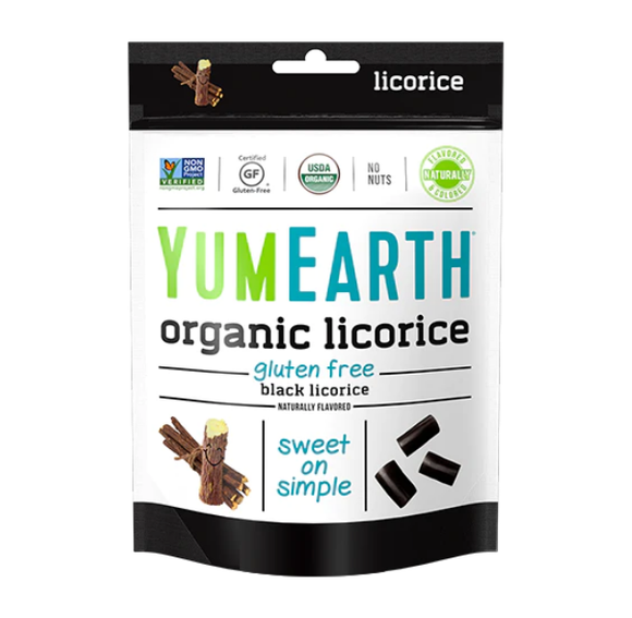Yum Earth Organic Gluten Free Black Licorice 142g
