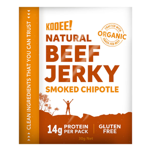 Kooee! Organic Beef Jerky Smoked Chipotle 30g