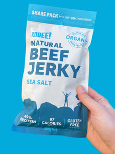 Kooee! Organic Beef Jerky Sea Salt 30g