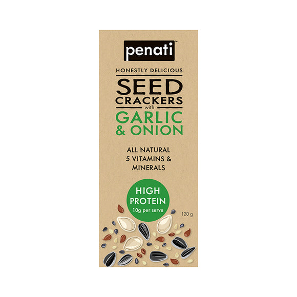 Penati Seed Crackers Garlic and Onion 120g